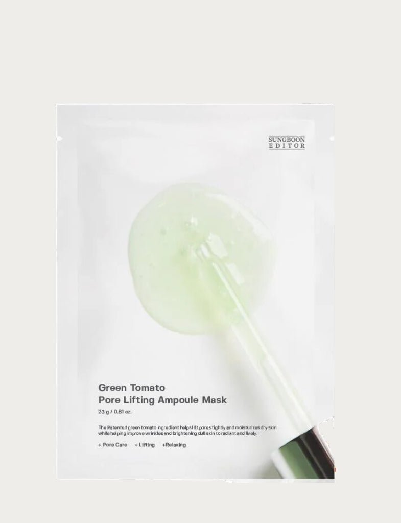 SUNGBOON EDITOR - SUNGBOON EDITOR - Green Tomato Pore Lifting Ampoule Mask - LYSSA SELECT